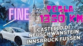 Tesla Model 3 Highland Viaggi 1350 Km CONSUMI COSTI Autostrada DIFETTI NeuschwansteinCastle