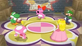 Mario Party 7 - 8 Player Ice Battle - Mario Peach Daisy Toadette All Mini Games (Master CPU)