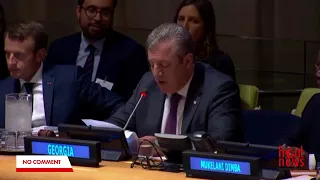Премьер-министр Грузии Георги Квирикашвили на Генеральной ассамблее ООН