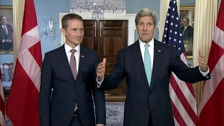 Secretary Kerry with Foreign Minister Jensen of Denmark