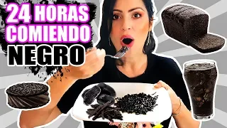 24 HORAS COMIENDO NEGRO | RETO SandraCiresArt | All Day Eating Black Food Challenge