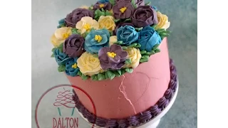 Mother's Day Buttercream Flower Cake