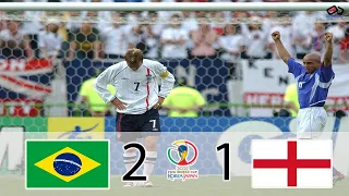 Brasil vs England 2002 World Cup Quarter Finals Highlights