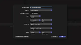 How to make vertical videos for TikTok, Reels and youtube shorts in FCPX