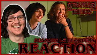 STRANGER THINGS Seasons 1-3 Bloopers REACTION!