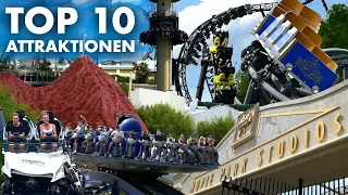 TOP 10 Fahrgeschäfte im Movie Park Germany 2024