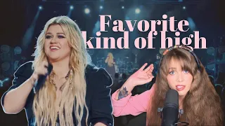 Kelly Clarkson - Favorite kind of high LIVE DEBUT Reaction + vocal analysis
