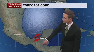 Tropical Storm Cristobal making landfall on Mexico's coast