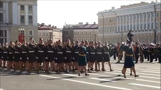 Russian Army Parade Rehearsal St. Petersburg 2014 Генеральная Репетиция