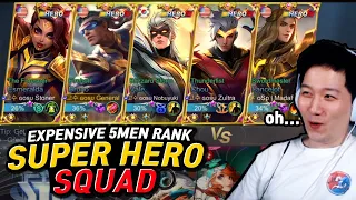 Messy TROLL 5men Super hero squad  | Mobile Legends