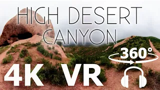 High Desert Canyon - VR 360 - 4K Video - Soothing Surround Nature Sounds - ASMR CaliScapes