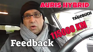 115000 KM Feedback - Toyota Auris Hybrid Tagebuch