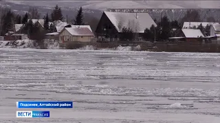 Уровень воды в Енисее продолжает стремительно подниматься