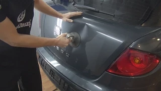 Тянем снаружи Dent Removal pull out.