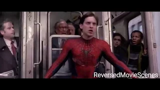 REVERSED Spider Man train scene HD