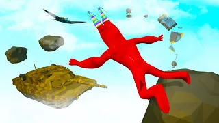 Banban in Only Up! - Fails and Falls - [Parkour Ragdoll 3D]