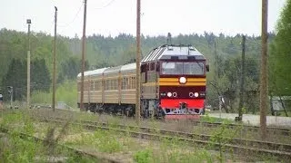 Тепловоз ТЭП70-0204 в ст. Марциена / TEP70-0204 with special train passing Marciena