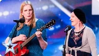 Will folk duo Acqua Jane Dolores sink or swim? | Audition Week 2 | Britain's Got Talent 2015