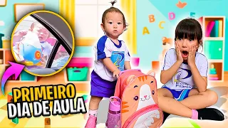 A AYLA CHOROU MUITO NO PRIMEIRO DIA DE AULA !! | YU e FAMÍLIA