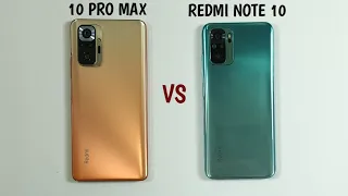 Redmi Note 10 vs Redmi Note 10 Pro Max Speed Test & Camera Comparison