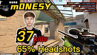 m0NESY Faceit Mirage POV - 37Kills - 65%HS - 2 Triples ＆ 3 Quadros - CSGO m0NESY POV!