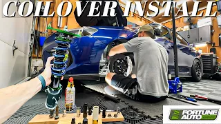 Installing NEW Fortune Auto Coilovers On My STI - Step by Step Instructions