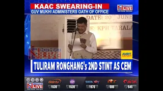 Karbi Anglong | Tuliram Ronghang sworn-in as CEM