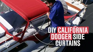 DIY California Dodger - Making Side Curtains