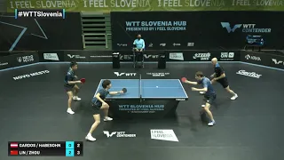 Robert Gardos/Daniel Habesohn vs Gaoyuan Lin/Qihao Zhou | WTT Contender Novo Mesto 2021 | MD | R16