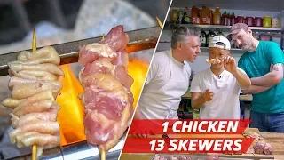 How Yakitori Master Atsushi Kono Makes 13 Skewers Out of One Chicken — Prime Time