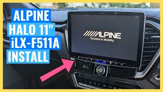 How To INSTALL an ALPINE HALO iLX-F511A 11" 2023 Best Head Unit? | Isuzu DMAX Build Series #44