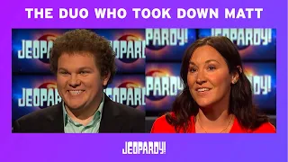 Meet the Duo Who Beat Jeopardy! Champ Matt Amodio: Jonathan Fisher and Jessica Stephens | JEOPARDY!