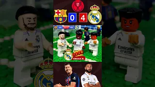 Real Madrid 4-0 Barcelona - Semifinal Copa del Rey 2023 - Resumen y Goles  Fútbol LEGO - Stop Motion