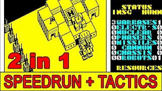 Nether Earth. ZX Spectrum. Speedrun and Tactics. Две версии прохождения