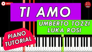 🎹 Umberto Tozzi - TI AMO (Piano Tutorial)