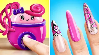 ENGENHOCA Para Fazer DESENHOS INCRÍVEIS NAS UNHAS || Transformação de Beleza, Por 123GO! CHALLENGE