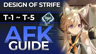 [Arknights] DOS  T-1 ~ T-5  Easy AFK Guide