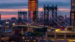 Lofi Hip Hop Beats Study Music Chill Hop & Views of the Manhattan Bridge in NYC skyline