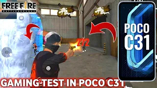 Poco C31 Free Fire Gaming Test || Poco C31 Unboxing With Free Fire Gameplay Test ||