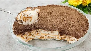 Amazing dessert without oven ! Dessert in 5 minutes ! Super delicious and disappears in an instant