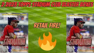 2 2023 Topps Stadium Club Blaster Boxes! Retail Fire!!