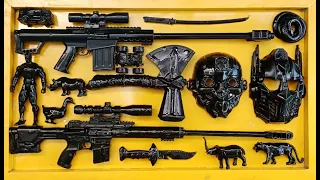 Cleans Toys Assault Rifle, Shotgun, AK47, Sniper Rifle, Glock Pistol, nerf gun, M16 weapon EP 87