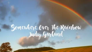 Somewhere Over The Rainbow - Judy Garland (Ukulele cover + Lyric video)