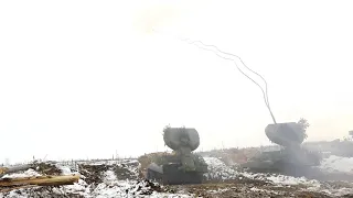 Применение установки разминирования УР-77 "Метеорит"/Mine clearance UR-77 "Meteorit"