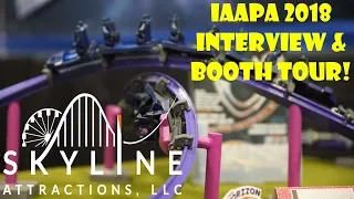 Skyline Attractions IAAPA 2018 Interview & Booth Tour Featuring Tidal Twister Train!