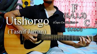 Utshorgo | Tasnif Zaman | Easy Guitar Chords Lesson+Cover, Strumming Pattern, Progressions...