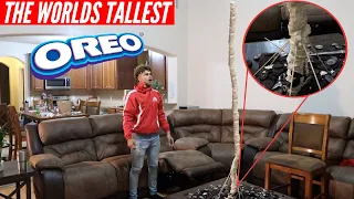 MAKING THE WORLDS TALLEST OREO!! | Stacking 5,000 Oreos |