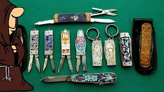 Складные ножи СССР с Эмалями пополнение коллекции Что-же во второй посылке?  / USSR knife collection