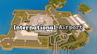 International Airport on an island in Cities: Skylines | No Mods | Sunset Harbor DLC | Ep. 25