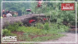 Severe weather kills 1, downs trees and floods roads across the Charlotte area Wednesday